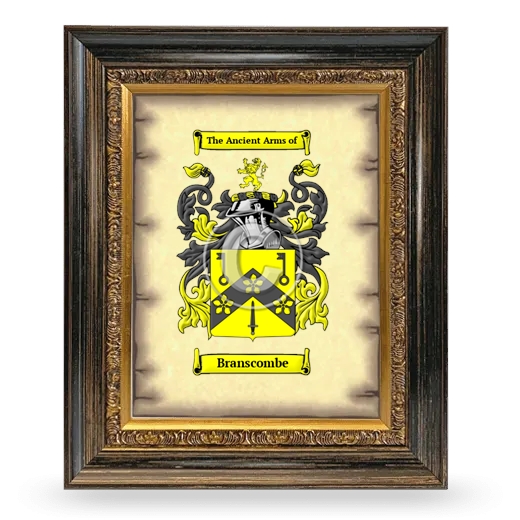 Branscombe Coat of Arms Framed - Heirloom