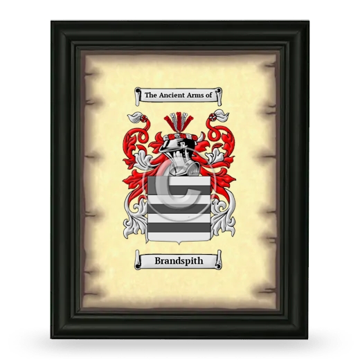 Brandspith Coat of Arms Framed - Black