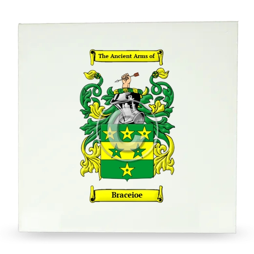 Braceioe Large Ceramic Tile with Coat of Arms