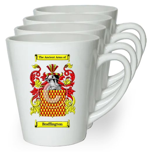 Braffington Set of 4 Latte Mugs