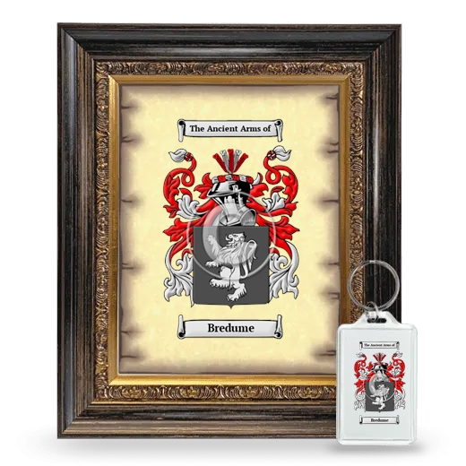 Bredume Framed Coat of Arms and Keychain - Heirloom