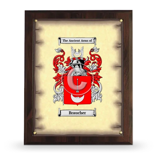 Braucher Coat of Arms Plaque