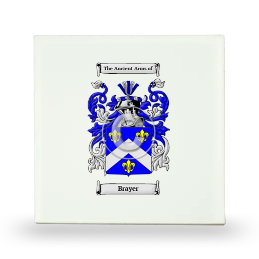 Brayer Small Ceramic Tile with Coat of Arms