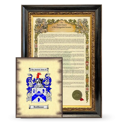 Brabbanar Framed History and Coat of Arms Print - Heirloom