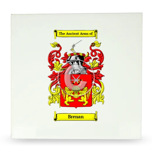 Brenan Large Ceramic Tile with Coat of Arms