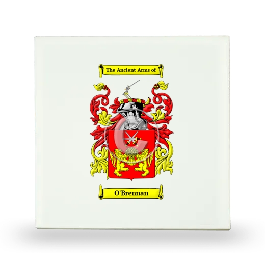 O'Brennan Small Ceramic Tile with Coat of Arms
