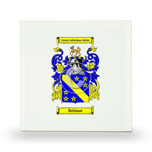 Britiant Small Ceramic Tile with Coat of Arms