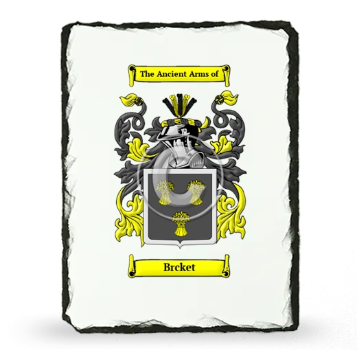 Brcket Coat of Arms Slate