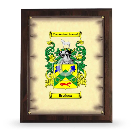 Brydoox Coat of Arms Plaque