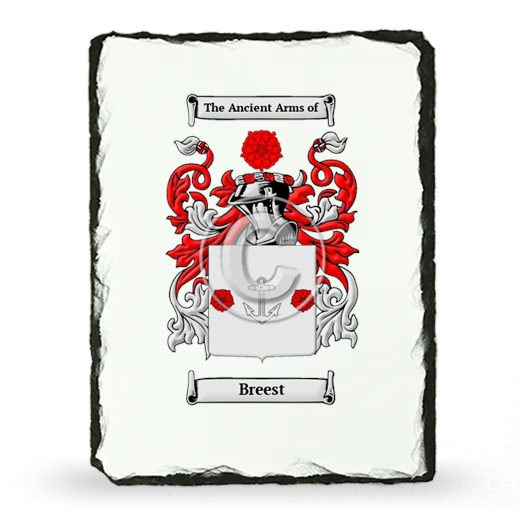 Breest Coat of Arms Slate