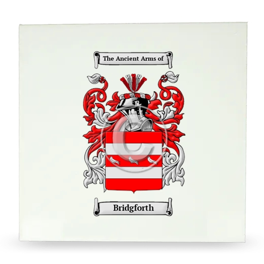 Bridgforth Large Ceramic Tile with Coat of Arms