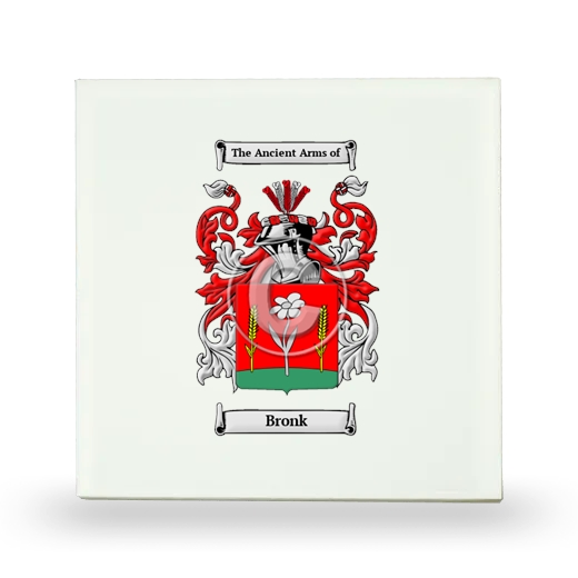 Bronk Small Ceramic Tile with Coat of Arms