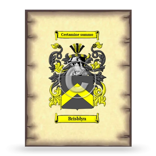 Brisblyn Coat of Arms Print