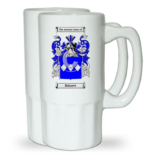 Brissett Pair of Beer Steins