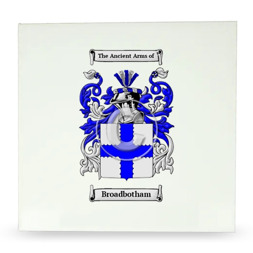 Broadbotham Large Ceramic Tile with Coat of Arms