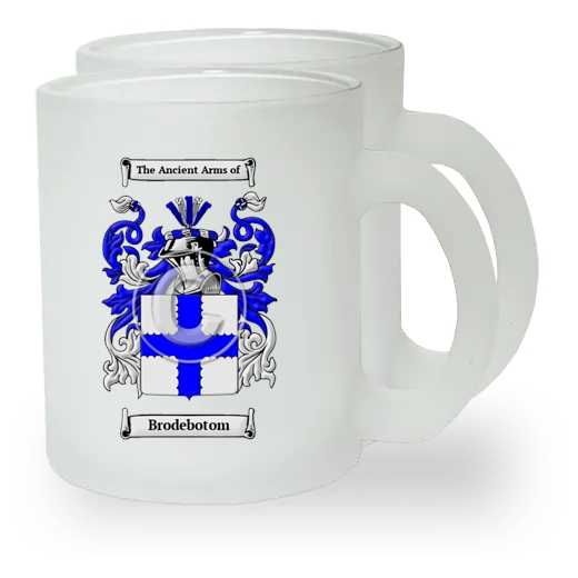 Brodebotom Pair of Frosted Glass Mugs