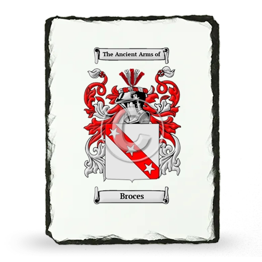 Broces Coat of Arms Slate