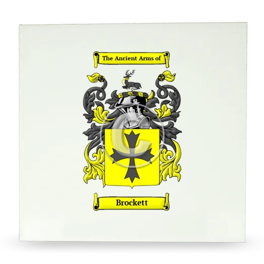 Brockett Large Ceramic Tile with Coat of Arms