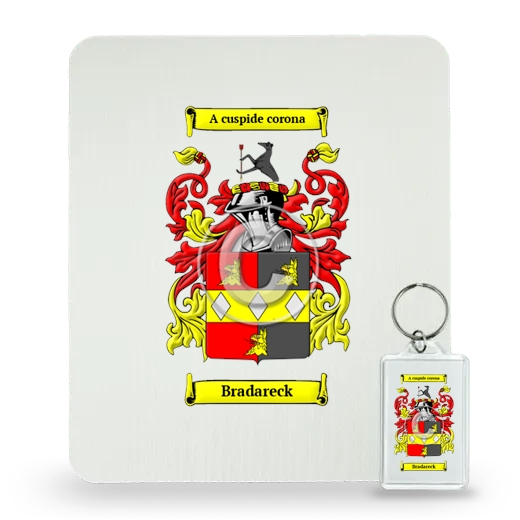 Bradareck Mouse Pad and Keychain Combo Package