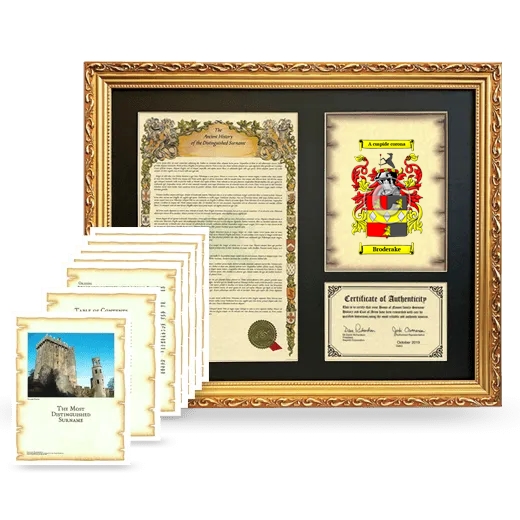Broderake Framed History And Complete History - Gold