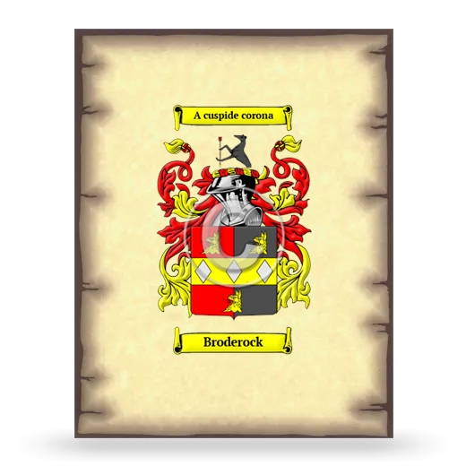 Broderock Coat of Arms Print