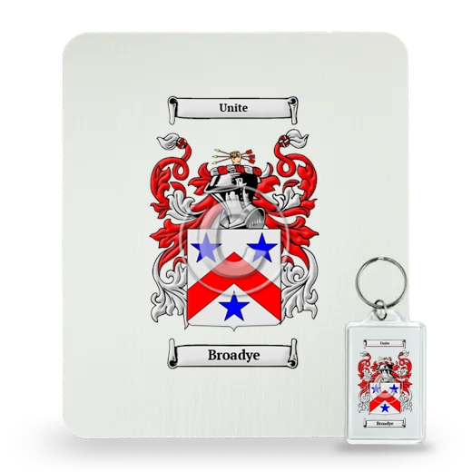 Broadye Mouse Pad and Keychain Combo Package