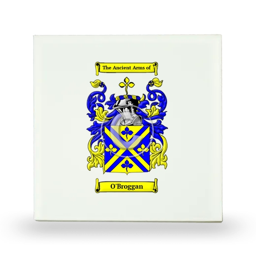 O'Broggan Small Ceramic Tile with Coat of Arms