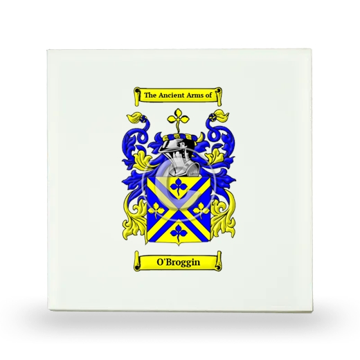 O'Broggin Small Ceramic Tile with Coat of Arms