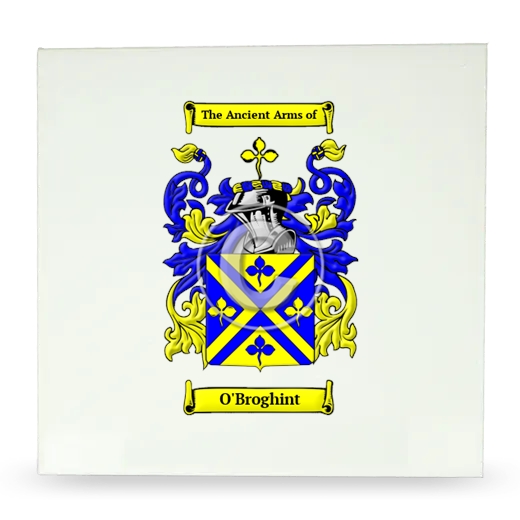 O'Broghint Large Ceramic Tile with Coat of Arms