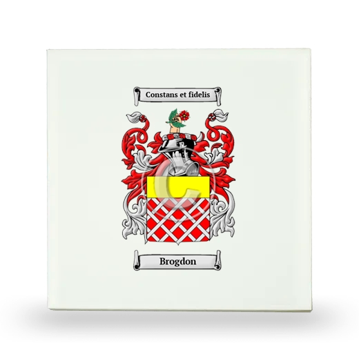 Brogdon Small Ceramic Tile with Coat of Arms