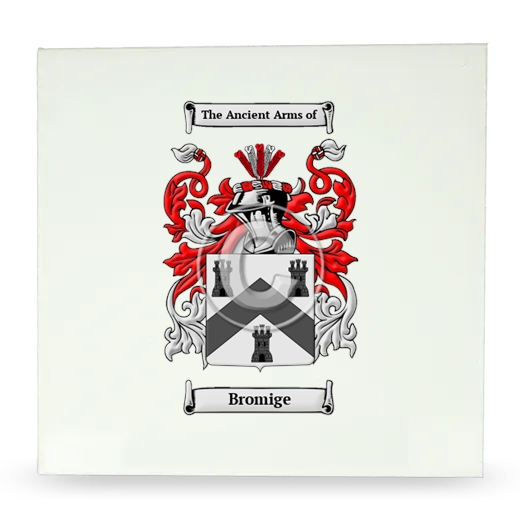 Bromige Large Ceramic Tile with Coat of Arms