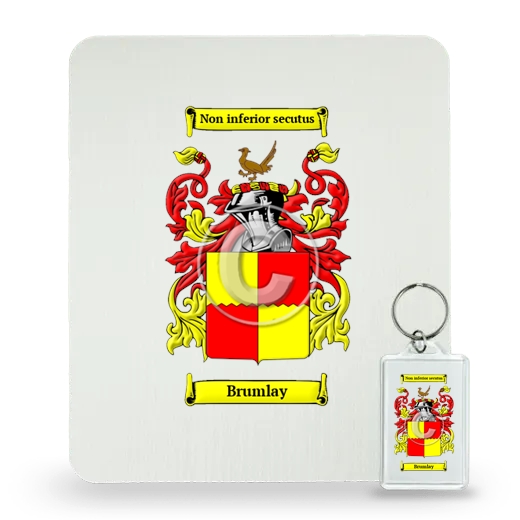 Brumlay Mouse Pad and Keychain Combo Package