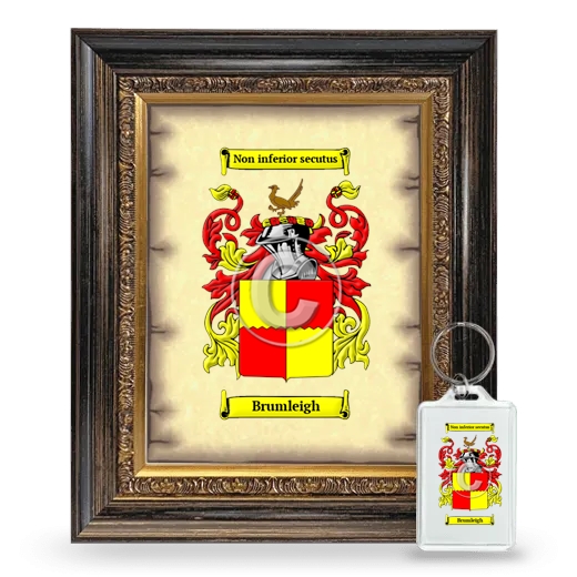 Brumleigh Framed Coat of Arms and Keychain - Heirloom