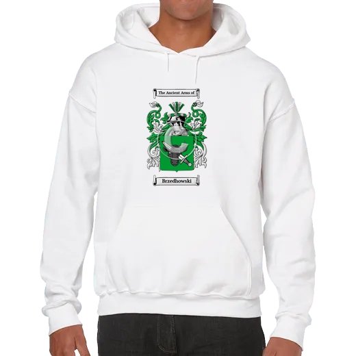 Brzedhowski Unisex Coat of Arms Hooded Sweatshirt