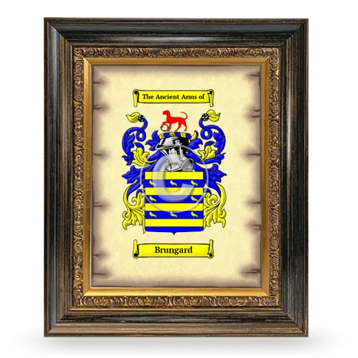 Brungard Coat of Arms Framed - Heirloom