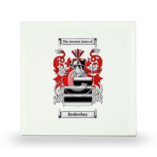 Brokesbay Small Ceramic Tile with Coat of Arms