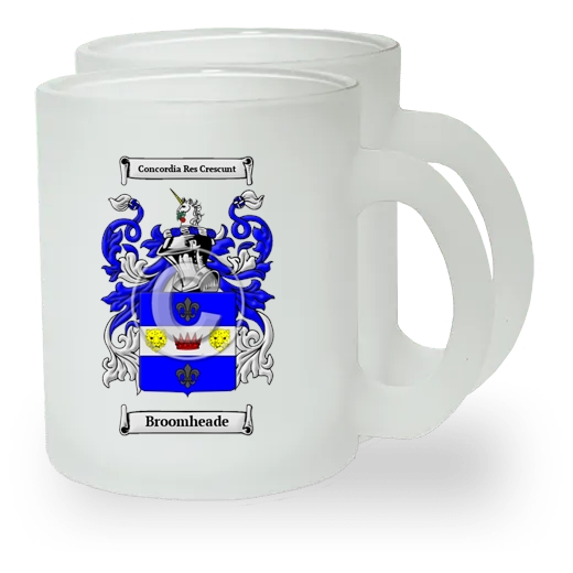 Broomheade Pair of Frosted Glass Mugs