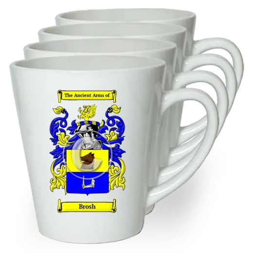 Brosh Set of 4 Latte Mugs