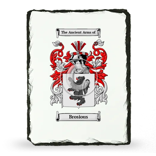 Brosious Coat of Arms Slate