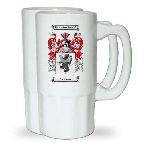 Brosious Pair of Beer Steins