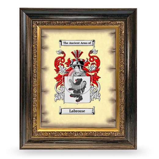 Labrosse Coat of Arms Framed - Heirloom