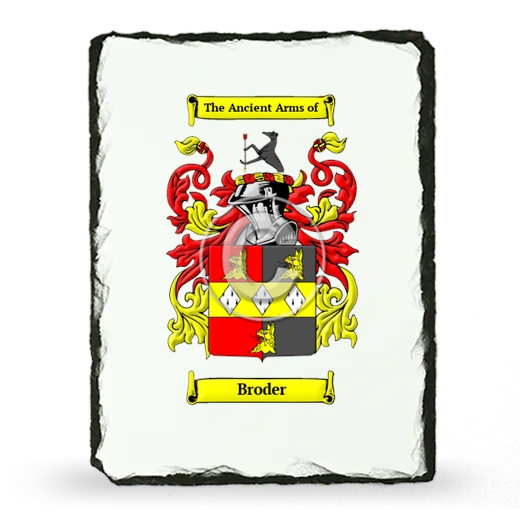 Broder Coat of Arms Slate