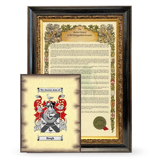 Brugh Framed History and Coat of Arms Print - Heirloom