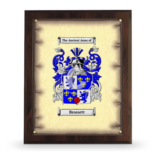 Brossett Coat of Arms Plaque