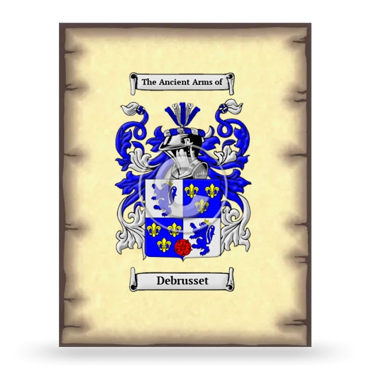 Debrusset Coat of Arms Print