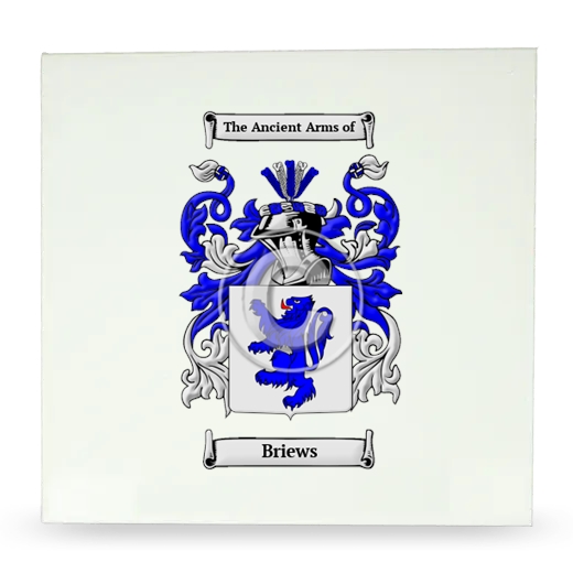 Briews Large Ceramic Tile with Coat of Arms