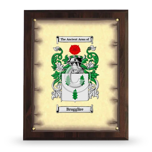 Brugglire Coat of Arms Plaque