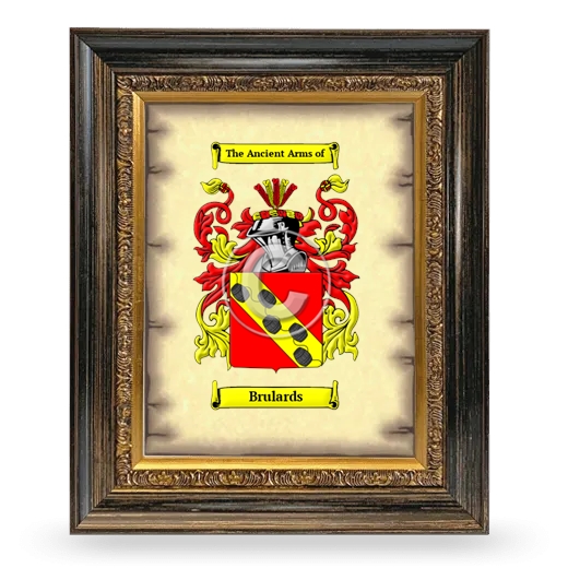 Brulards Coat of Arms Framed - Heirloom