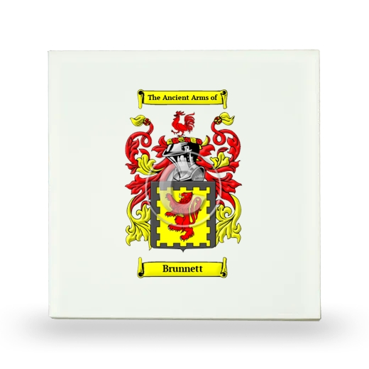 Brunnett Small Ceramic Tile with Coat of Arms