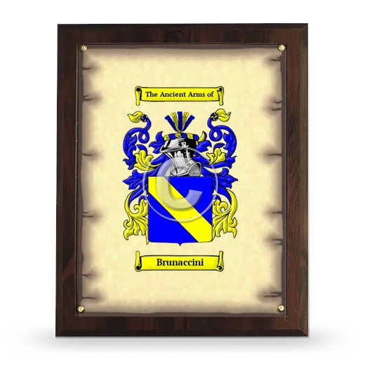 Brunaccini Coat of Arms Plaque